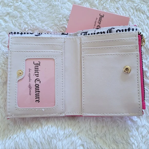 Juicy🍊 Couture "Can't Tame Her" Bifold✌️ Wallet With Pullout Card💳 Holder - Picture 6 of 16